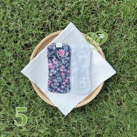 BVS vải LÕI RỜI Xám Cotton 05