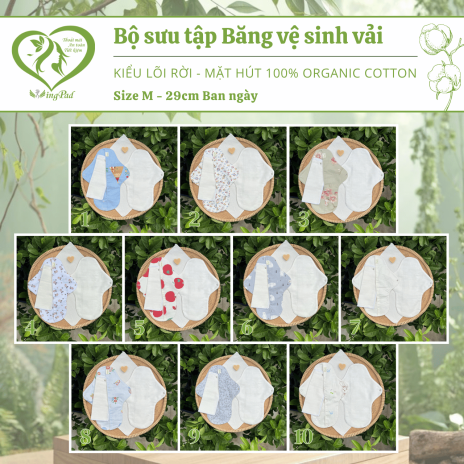BVS vải LÕI RỜI 100% Organic Cotton 10