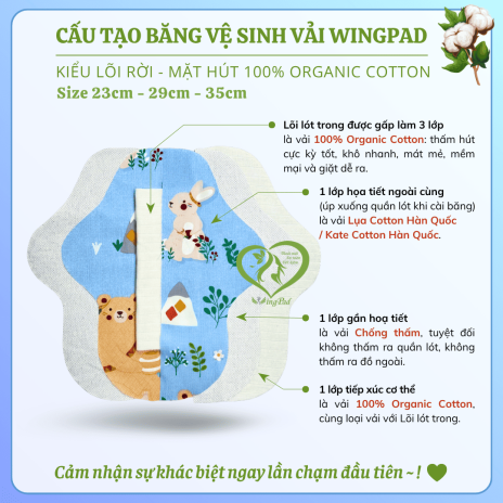 BVS vải LÕI RỜI 100% Organic Cotton 02