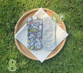 BVS vải LÕI LIỀN Xám Suede Cloth 08