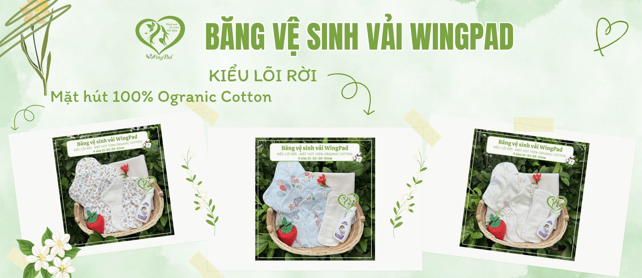 Slide bvs vải lõi rời Organic Cotton-1