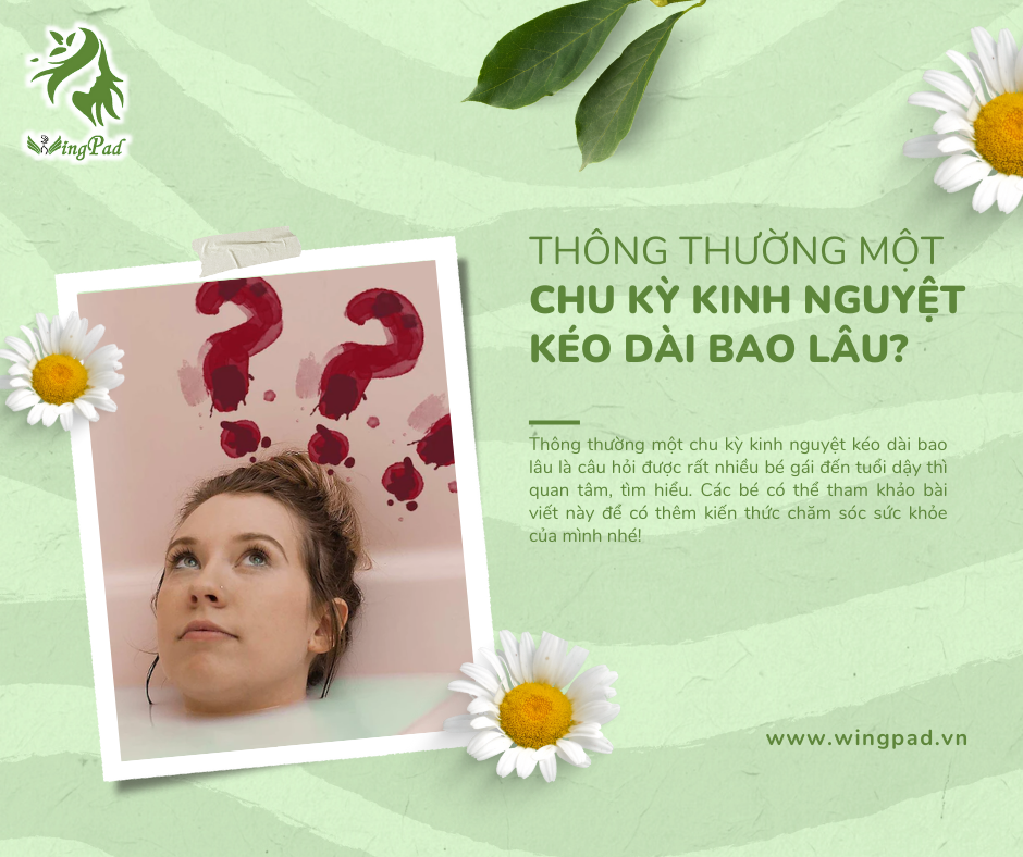 Chu kỳ kinh nguyệt thông thường kéo dài bao lâu?