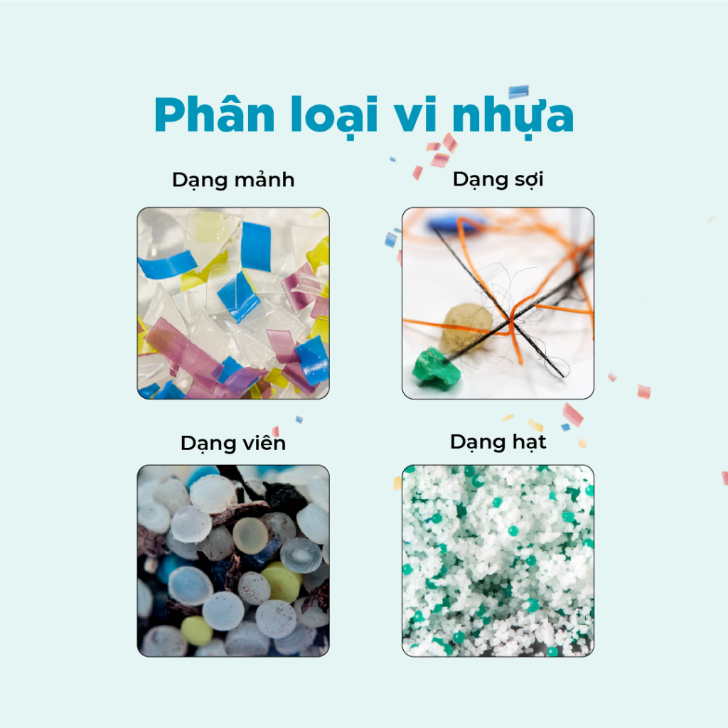 Phân loại hạt vi nhựa